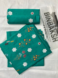 Bareeze Luxury 2 Piece Thread Embroidered Lawn Unstitched Suit (Sea Green)