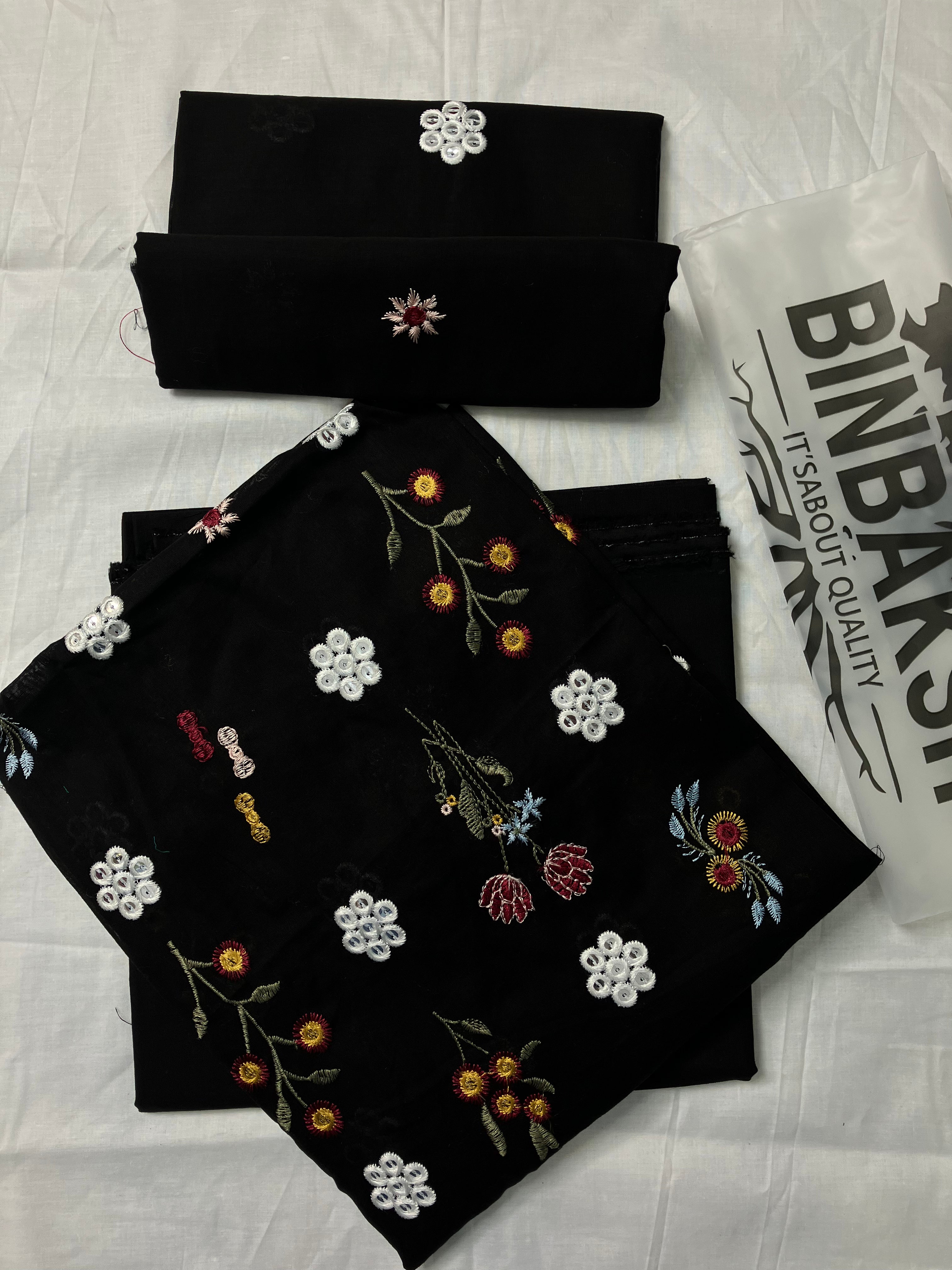 Bareeze Luxury 2 Piece Thread Embroidered Lawn Unstitched Suit