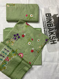 Bareeze Luxury 2 Piece Thread Embroidered Lawn Unstitched Suit (Pista)