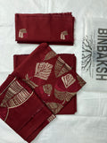 Bareeze Luxury 2 Piece Thread Embroidered Lawn Unstitched Suit (Mehroon)