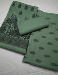 Premium Marina Brosha Unstitched 3-Piece Suit with Shawl (Pista Colour)