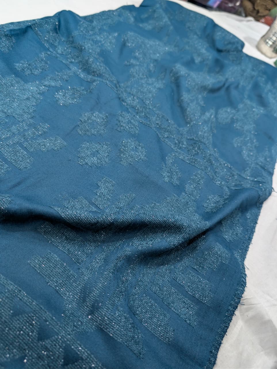 3PC PEACH WOOL VELVET EXPORT QUALITY WINTER COLLECTION 2026 (ZINC BLUE)