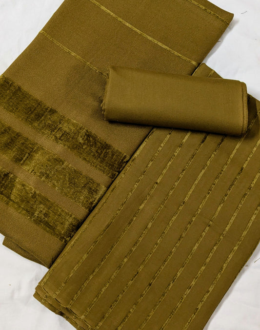 ALPINE ZARI VELVET DHANAK 3PC – Luxury Winter Collection