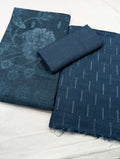 3PC PEACH LEATHER WITH HIGH QUALITY SELF DESIGN FLUFFY VELVET SHAWL EXPORT QUALITY WINTER COLLECTION (Zinc Colour)