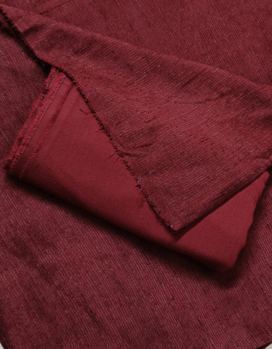 "2PC PEACH WOOL VELVET (SWEET LEATHER) PREMIUM LUXURY WINTER COLLECTION" (Mehroon Colour)