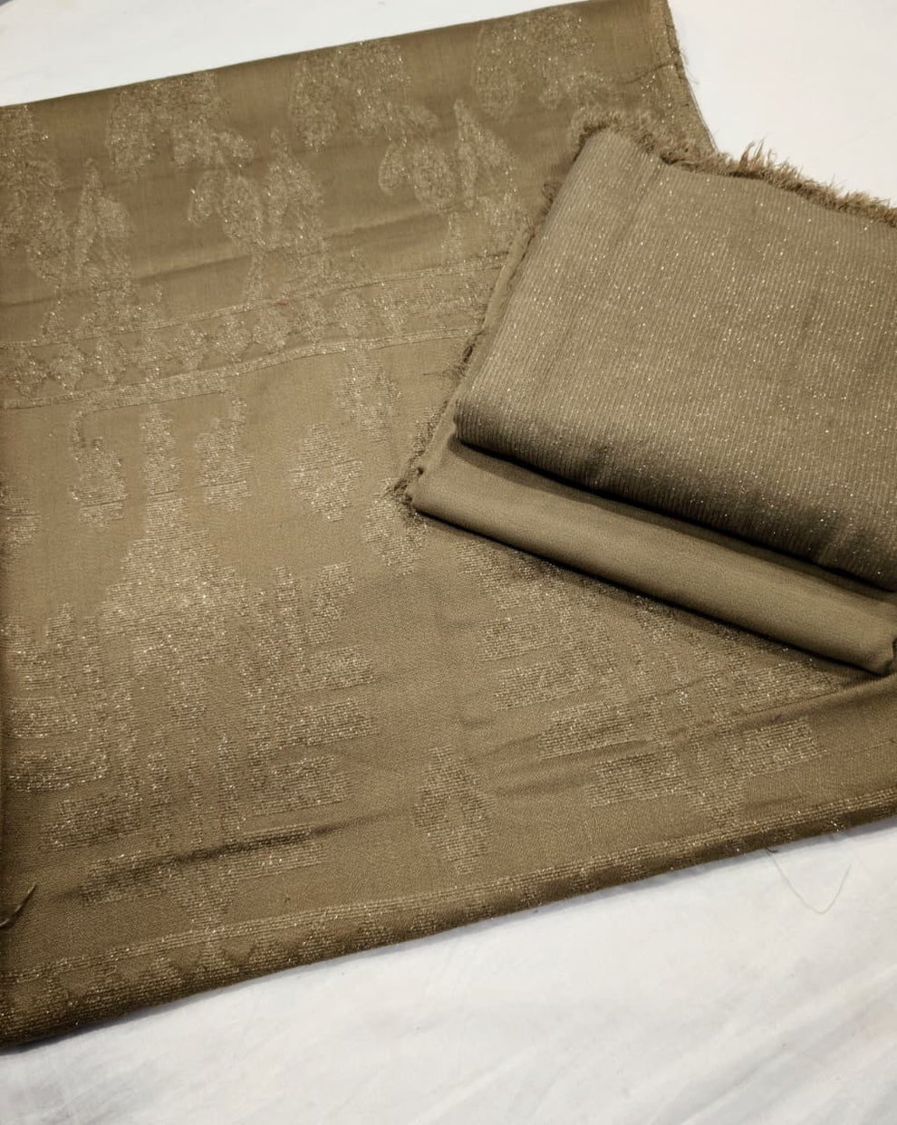 3PC PEACH WOOL VELVET EXPORT QUALITY WINTER COLLECTION 2026 (SAND SKIN)
