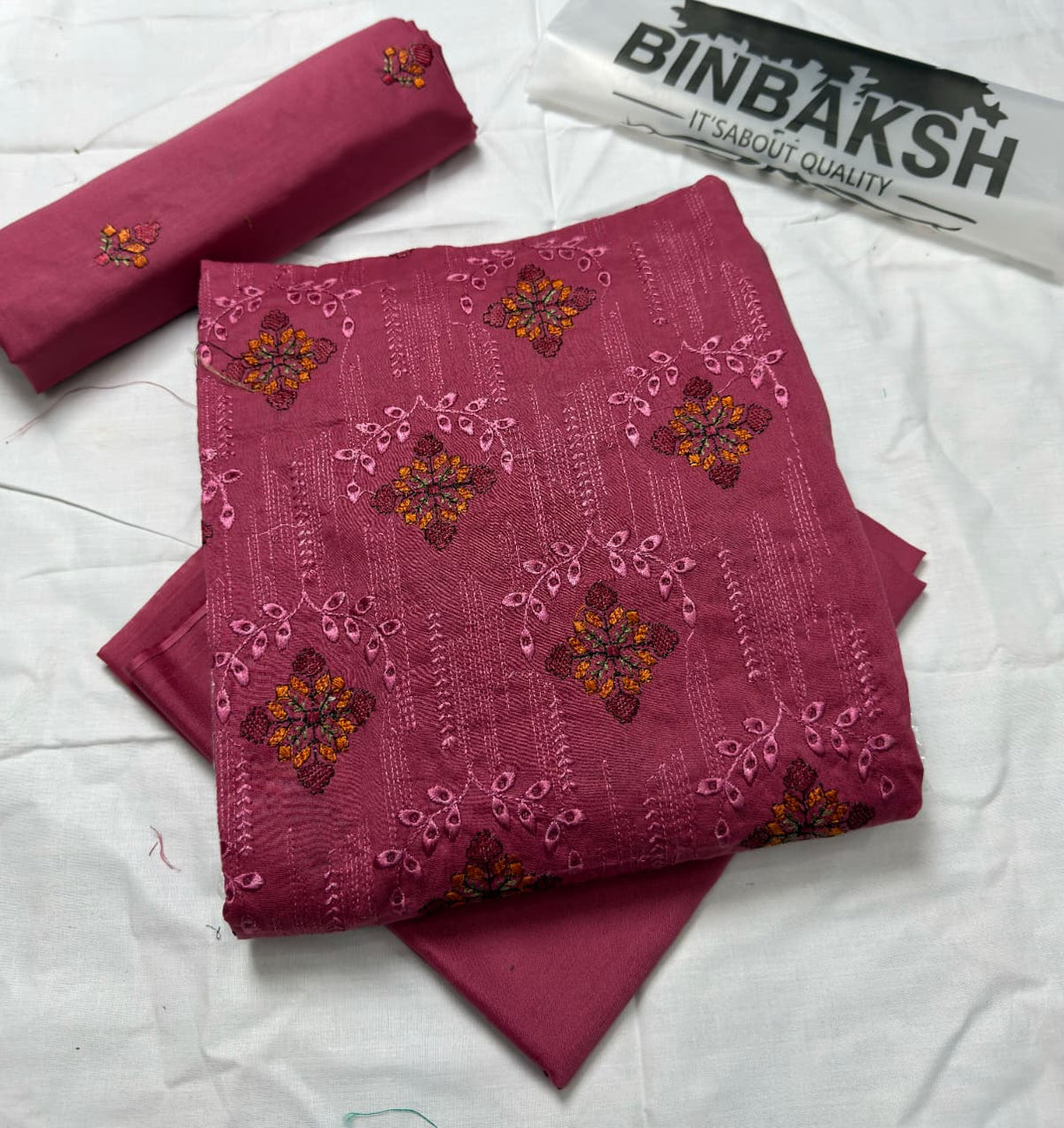 Luxury 2 Piece Thread Embroidered Lawn Unstitched Suit