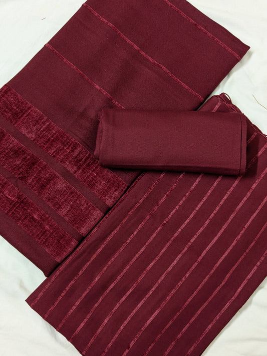 ALPINE ZARI VELVET DHANAK 3PC – Luxury Winter Collection