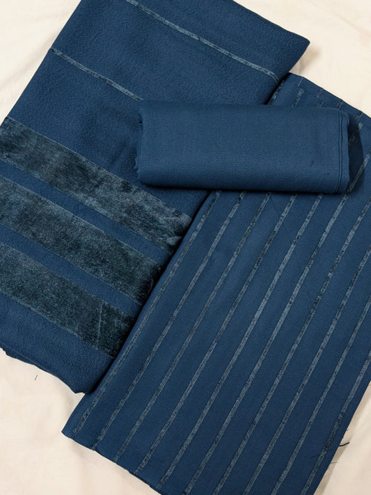 ALPINE ZARI VELVET DHANAK 3PC – Luxury Winter Collection