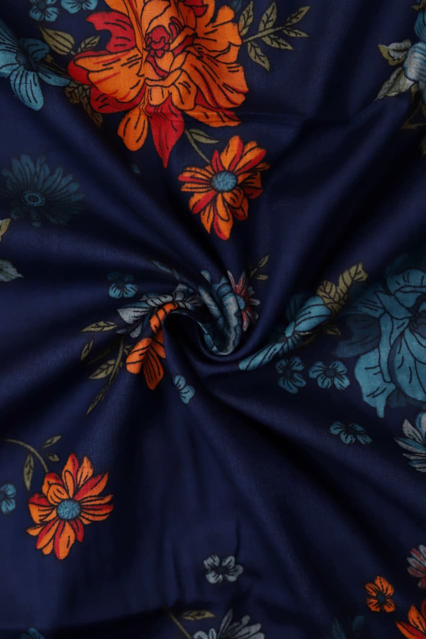 Baroque 3 Piece Digital Printed Lawn Suit - Heavy Embroidery & Chiffon Dupatta Code 7001
