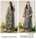 Baroque 3 Piece Digital Printed Lawn Suit - Heavy Embroidery & Chiffon Dupatta Code 7001