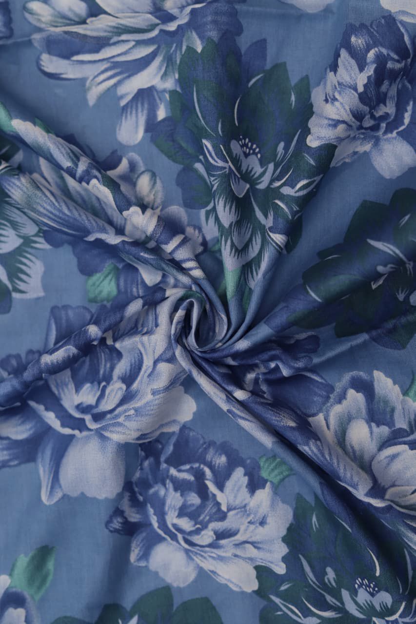 Baroque 3 Piece Digital Printed Lawn Suit - Heavy Embroidery & Chiffon Dupatta Code 7001